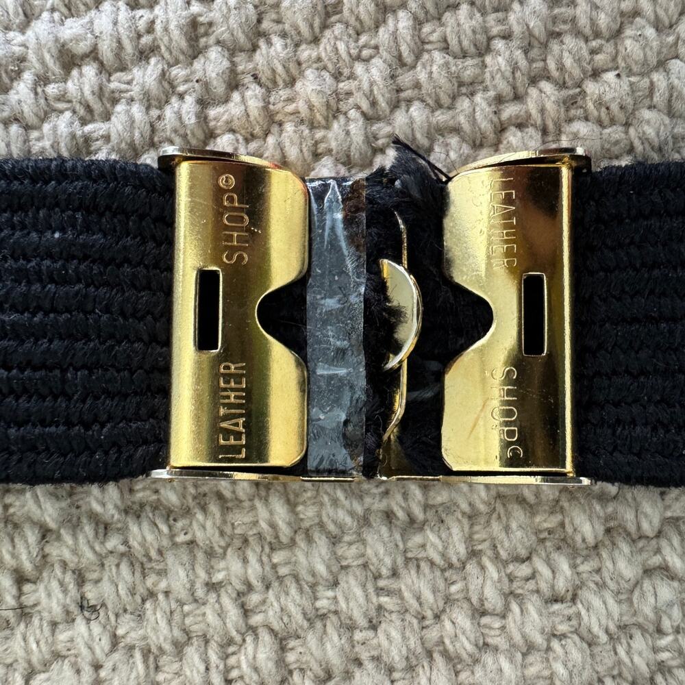 Vintage 80s LEATHER SHOP Braided Rope Cord Belt Adjustable One Size Fits Most - Picture 7 of 8
